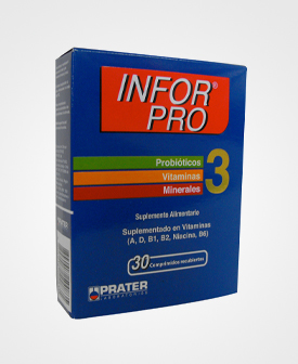 Infipro Formulation INFOR® PRO 3 Vitaminas Laboratorios Prater | Laboratorios Prater